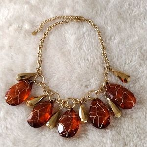 Chucky Brown and Gold Necklace.